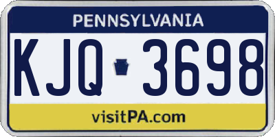 PA license plate KJQ3698