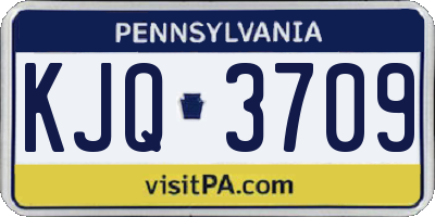 PA license plate KJQ3709