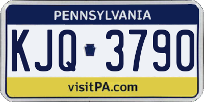 PA license plate KJQ3790