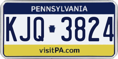 PA license plate KJQ3824