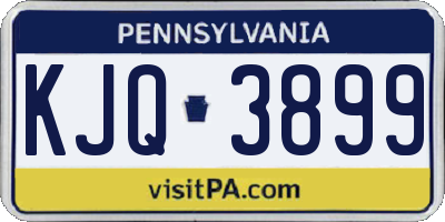 PA license plate KJQ3899