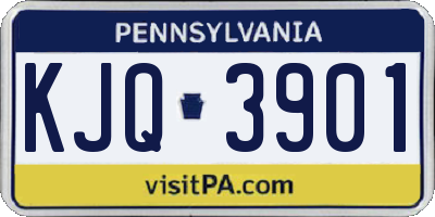 PA license plate KJQ3901