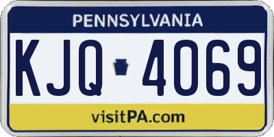 PA license plate KJQ4069