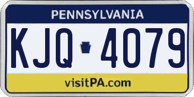 PA license plate KJQ4079