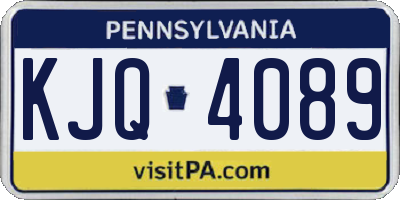 PA license plate KJQ4089