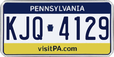 PA license plate KJQ4129