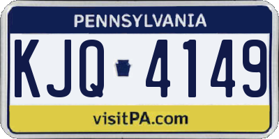PA license plate KJQ4149