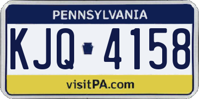 PA license plate KJQ4158