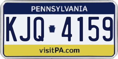 PA license plate KJQ4159
