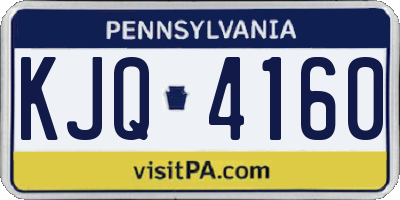 PA license plate KJQ4160
