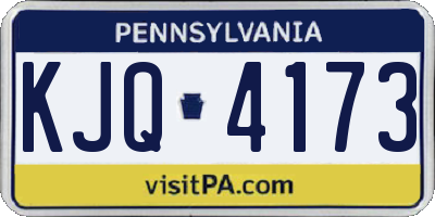 PA license plate KJQ4173