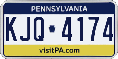 PA license plate KJQ4174