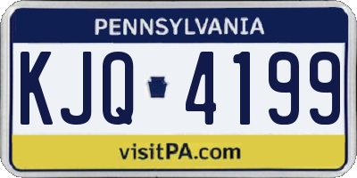 PA license plate KJQ4199