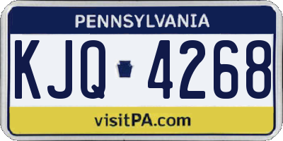 PA license plate KJQ4268