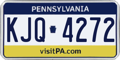 PA license plate KJQ4272