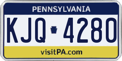PA license plate KJQ4280