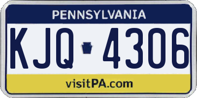PA license plate KJQ4306