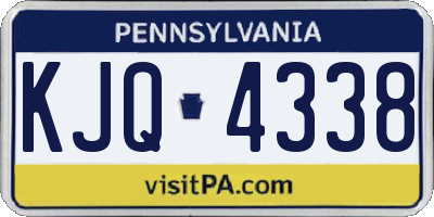PA license plate KJQ4338