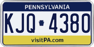 PA license plate KJQ4380