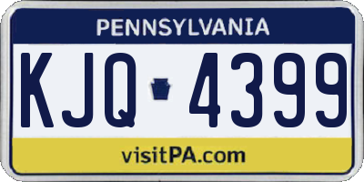 PA license plate KJQ4399