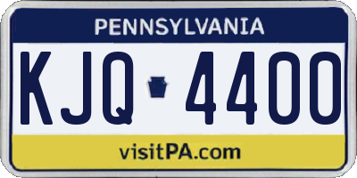 PA license plate KJQ4400