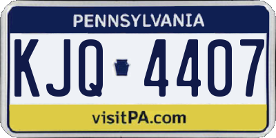 PA license plate KJQ4407