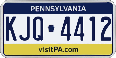 PA license plate KJQ4412