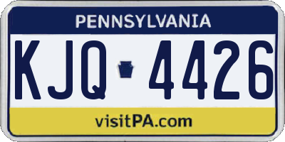 PA license plate KJQ4426