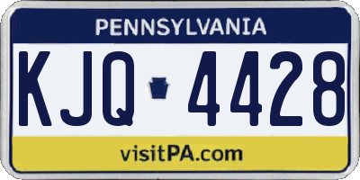 PA license plate KJQ4428