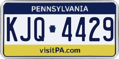 PA license plate KJQ4429
