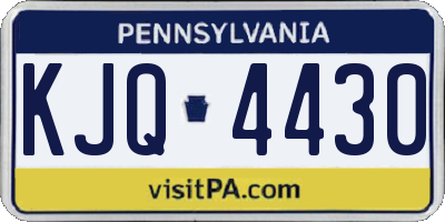 PA license plate KJQ4430