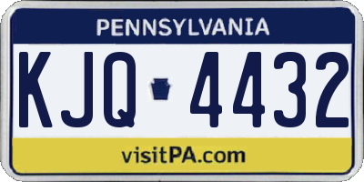 PA license plate KJQ4432