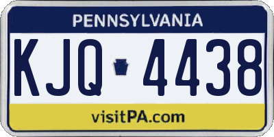 PA license plate KJQ4438
