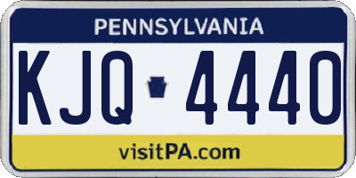 PA license plate KJQ4440