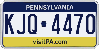 PA license plate KJQ4470