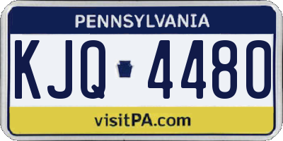 PA license plate KJQ4480