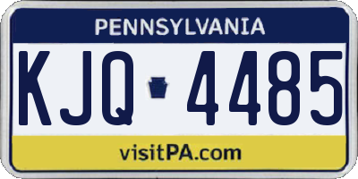 PA license plate KJQ4485