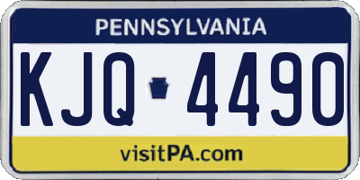 PA license plate KJQ4490