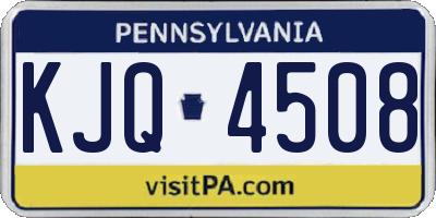 PA license plate KJQ4508