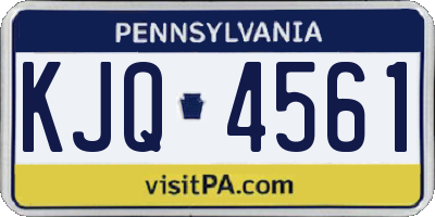 PA license plate KJQ4561