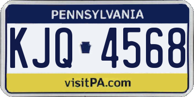 PA license plate KJQ4568