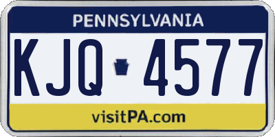 PA license plate KJQ4577