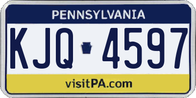 PA license plate KJQ4597