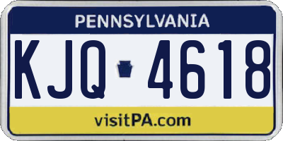 PA license plate KJQ4618