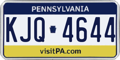 PA license plate KJQ4644