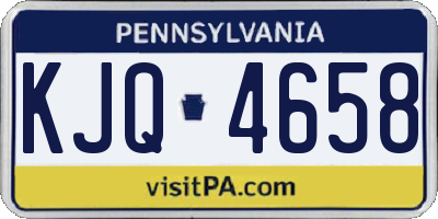 PA license plate KJQ4658
