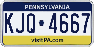 PA license plate KJQ4667