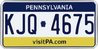 PA license plate KJQ4675