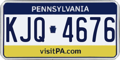 PA license plate KJQ4676