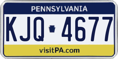 PA license plate KJQ4677
